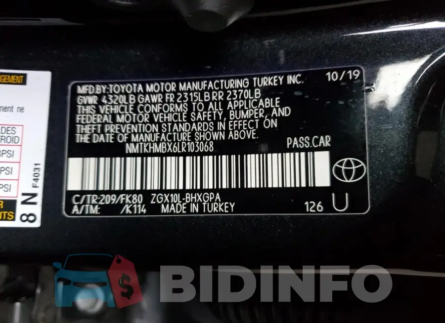 NMTKHMBX6LR103068 Photo# 12