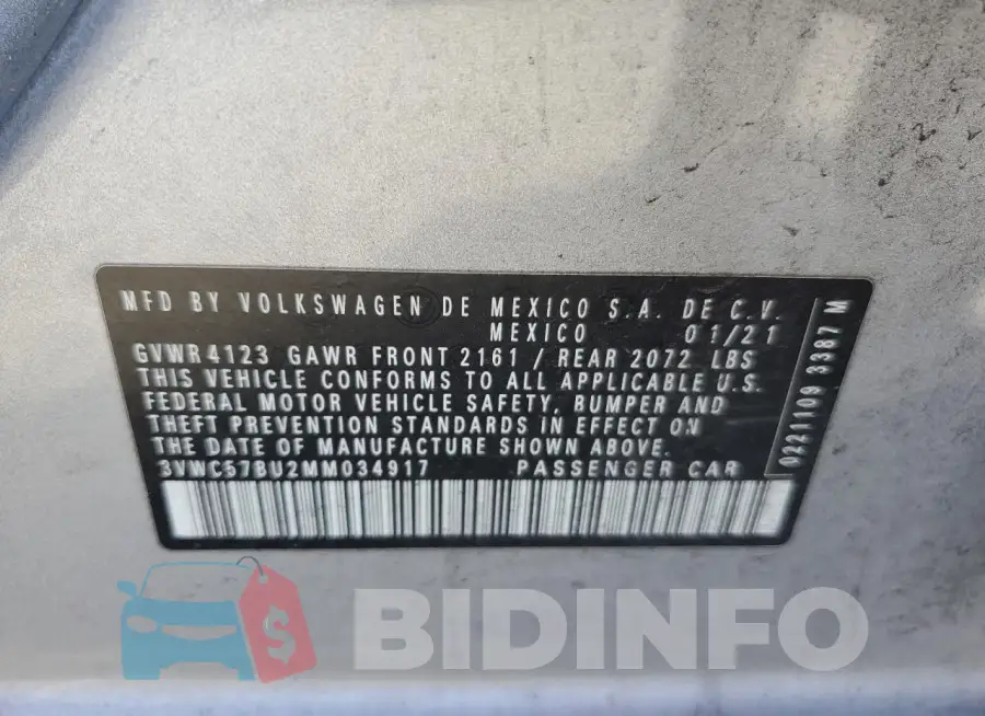 3VWC57BU2MM034917 Photo# 12