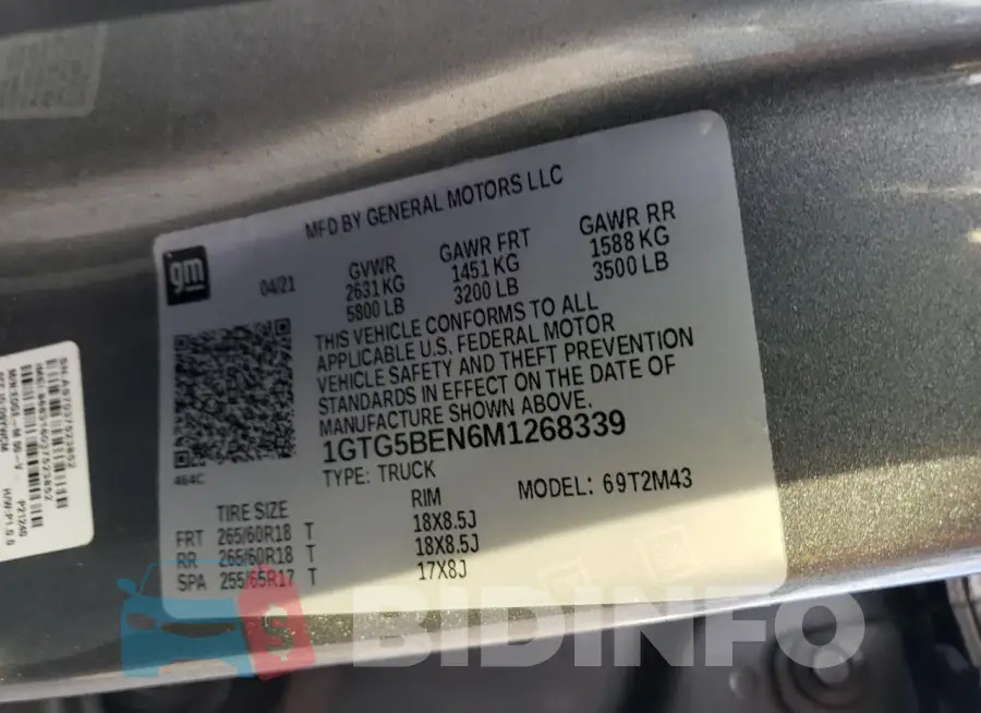 1GTG5BEN6M1268339 Photo# 12