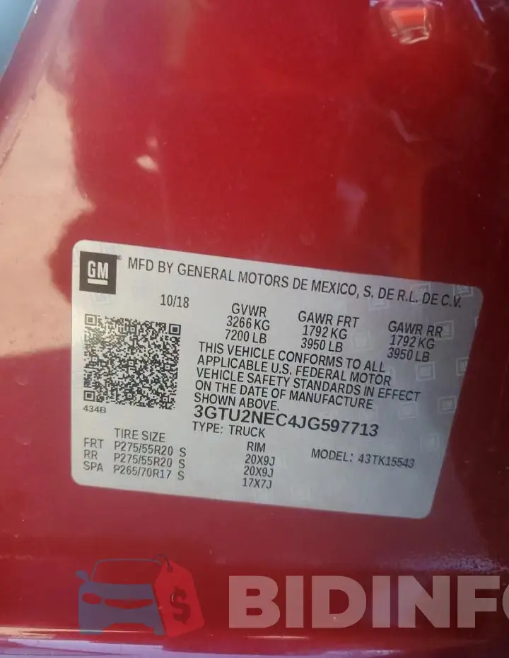3GTU2NEC4JG597713 Photo# 12