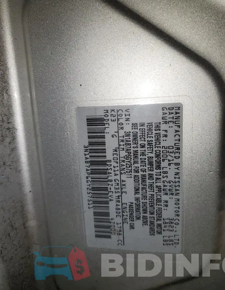 3N1AB7AP6GY257511 Photo# 12