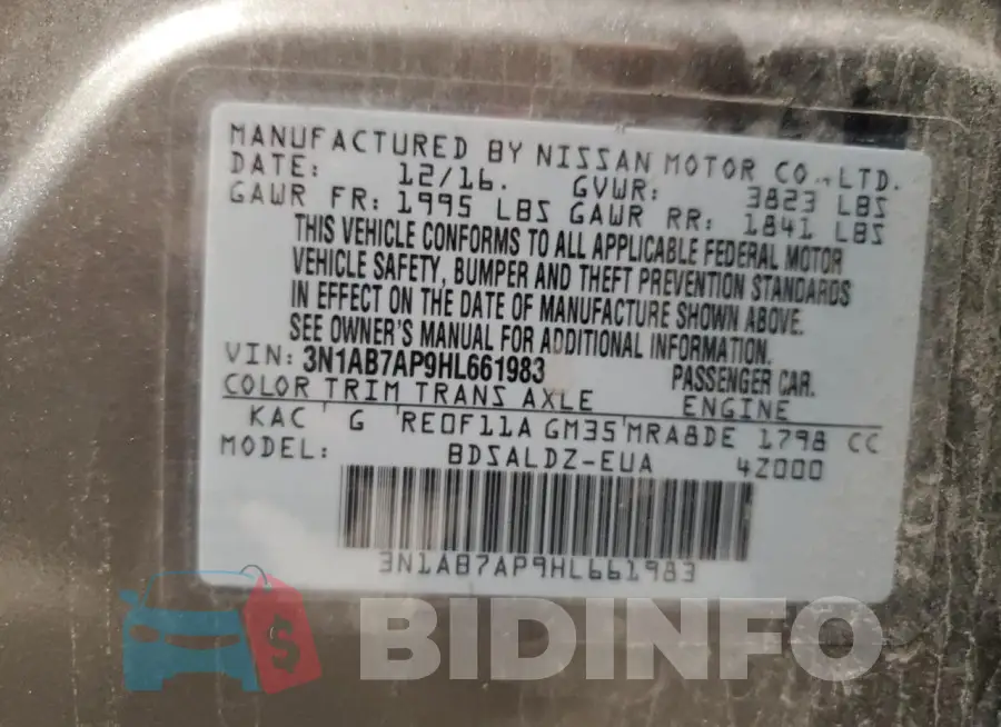 3N1AB7AP9HL661983 Photo# 12