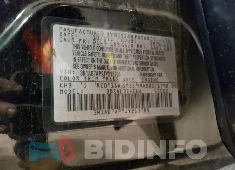 3N1AB7AP9JY213784 Photo# 13