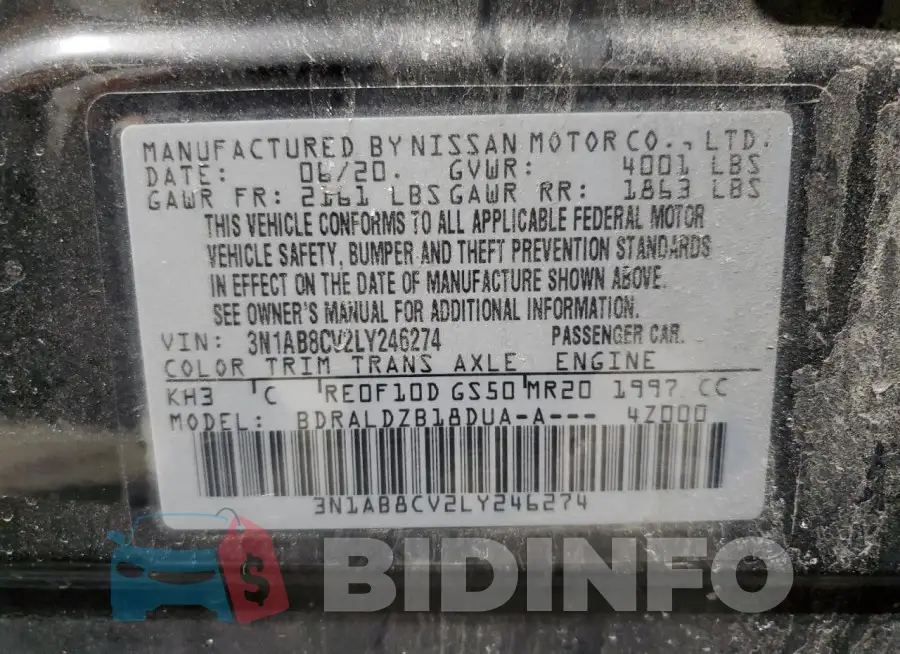 3N1AB8CV2LY246274 Photo# 13