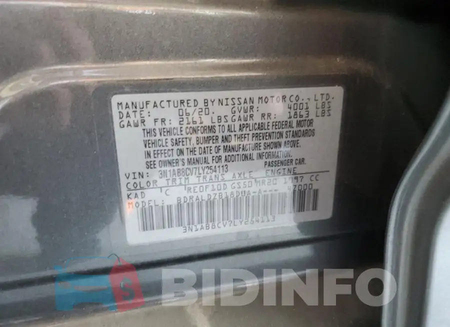 3N1AB8CV7LY254113 Photo# 12