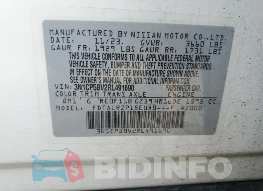 3N1CP5BV2RL491690 Photo# 13