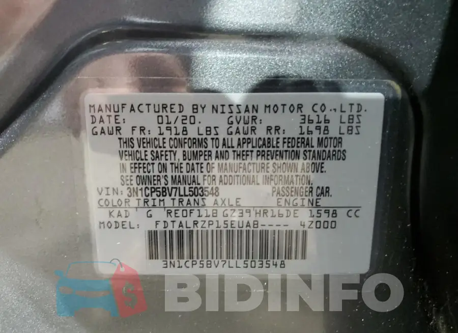 3N1CP5BV7LL503548 Photo# 12