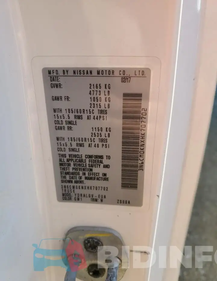 3N6CM0KNXHK707702 Photo# 13