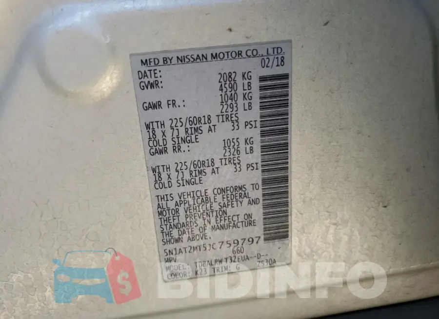 5N1AT2MT5JC759797 Photo# 13