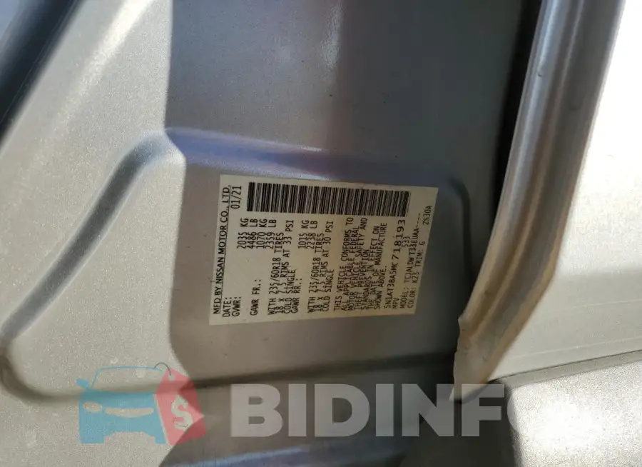 5N1AT3BA5MC718193 Photo# 13