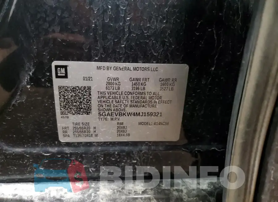 5GAEVBKW4MJ159321 Photo# 14