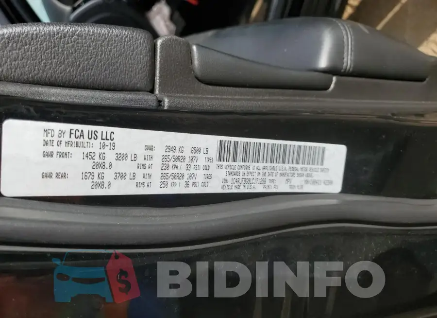 1C4RJFBG9LC171298 Photo# 13