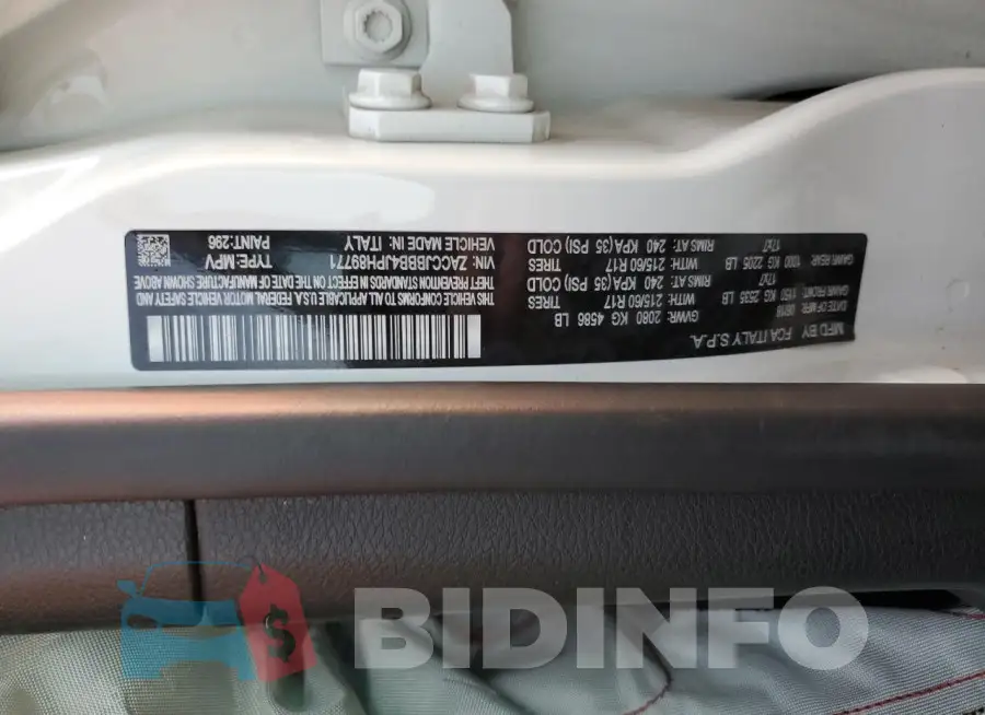 ZACCJBBB4JPH89771 Photo# 13