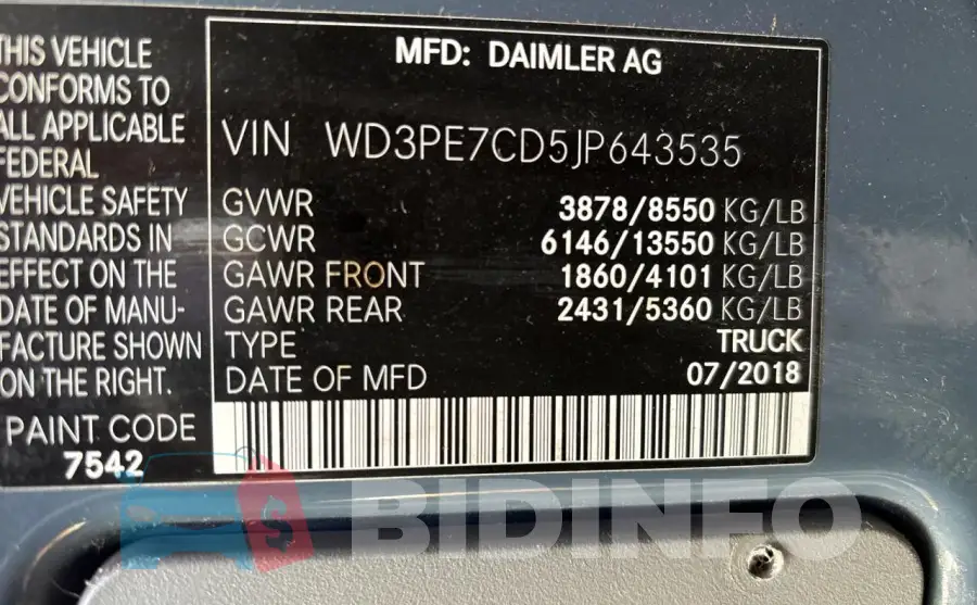 WD3PE7CD5JP643535 Photo# 10