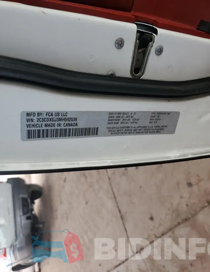 2C3CDXGJ3MH592539 Photo# 12