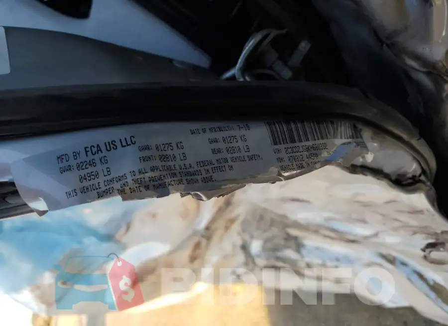 2C3CDZJG8KH680332 Photo# 12