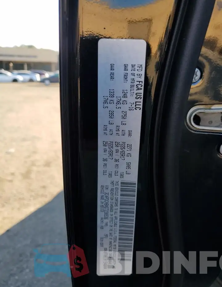 3C4PDCABXGT238536 Photo# 12