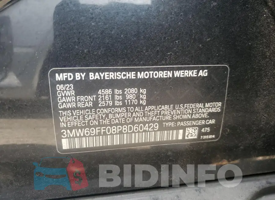 3MW69FF08P8D60429 Photo# 13