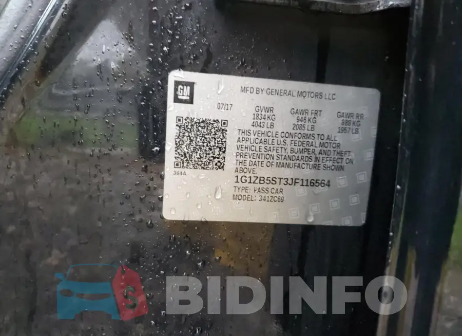 1G1ZB5ST3JF116564 Photo# 12