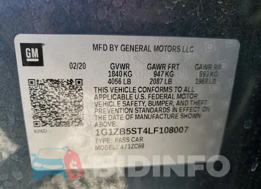 1G1ZB5ST4LF108007 Photo# 12