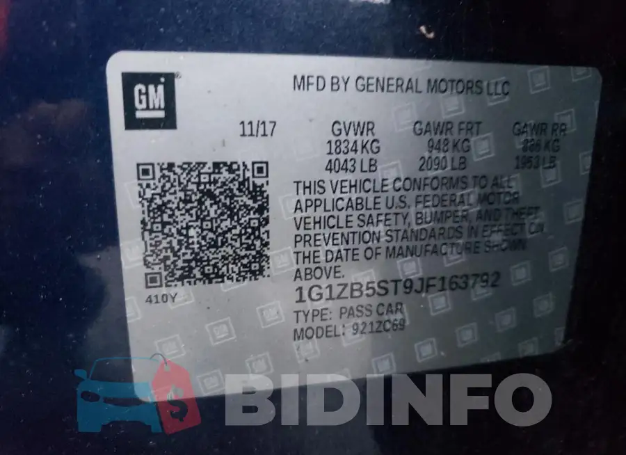 1G1ZB5ST9JF163792 Photo# 12