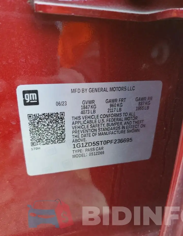 1G1ZD5ST0PF236695 Photo# 12