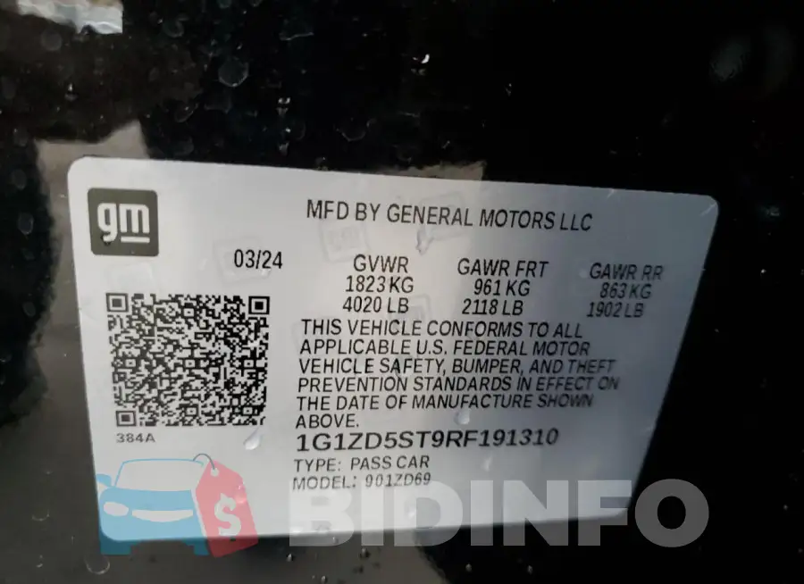 1G1ZD5ST9RF191310 Photo# 12