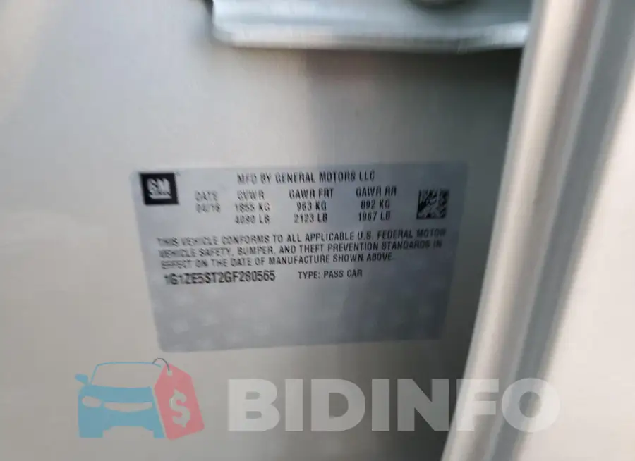 1G1ZE5ST2GF280565 Photo# 12