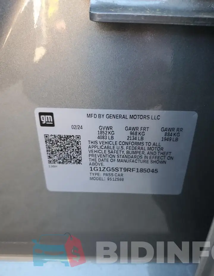 1G1ZG5ST9RF185045 Photo# 12