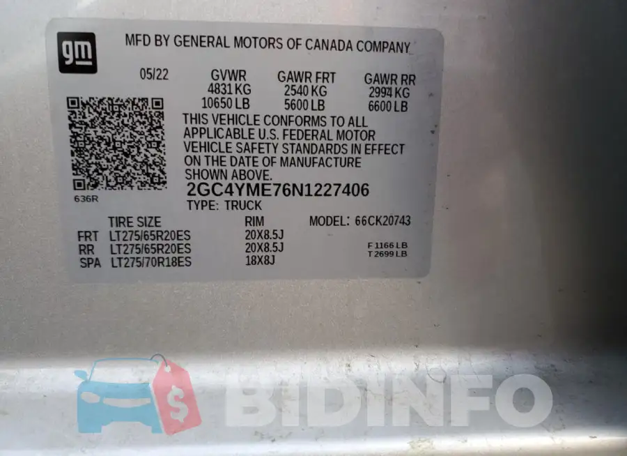 2GC4YME76N1227406 Photo# 12