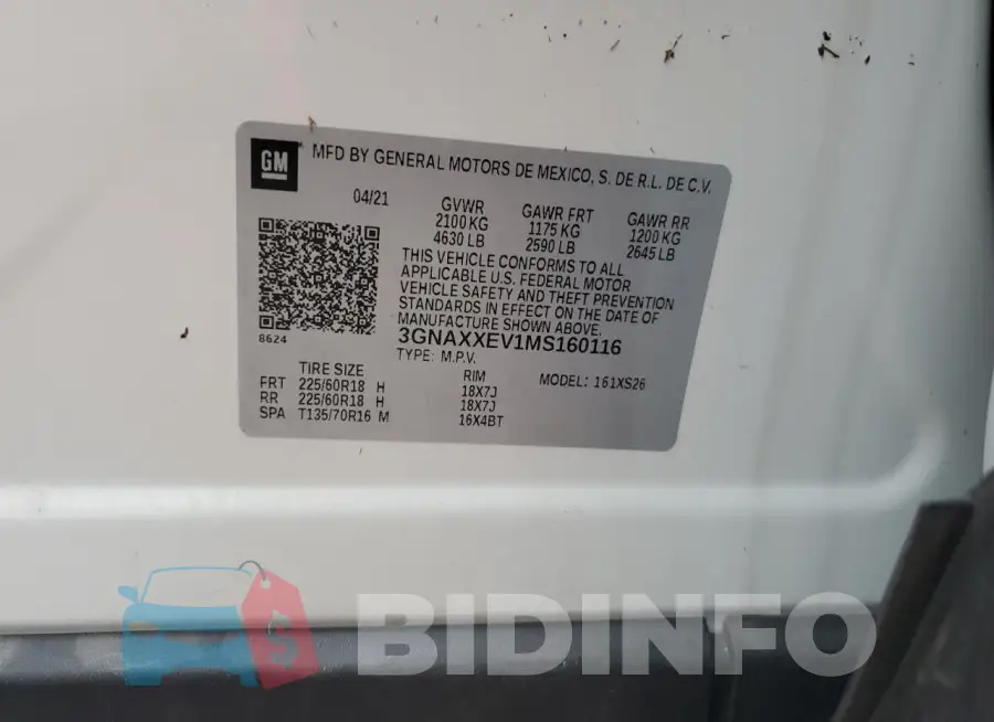 3GNAXXEV1MS160116 Photo# 14