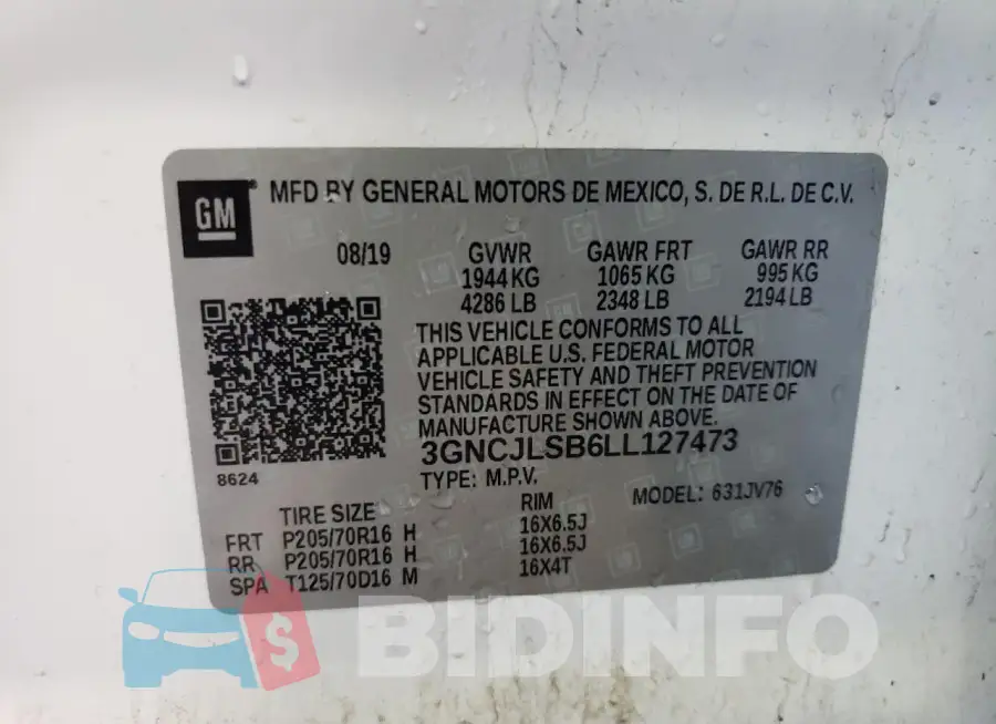 3GNCJLSB6LL127473 Photo# 12