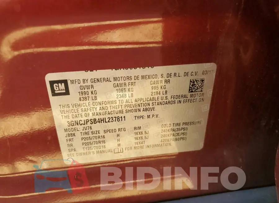 3GNCJPSB4HL237811 Photo# 13