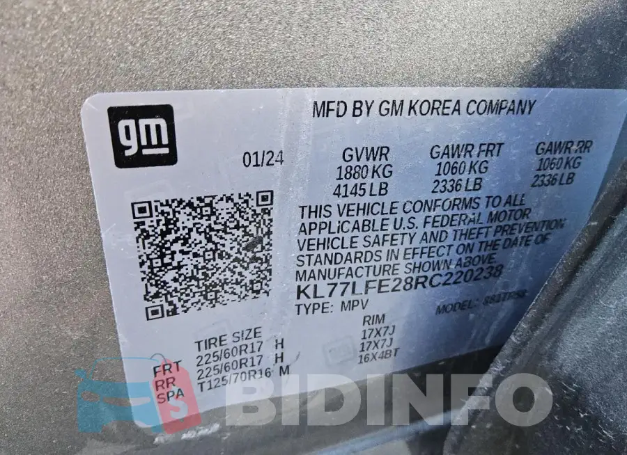 KL77LFE28RC220238 Photo# 13