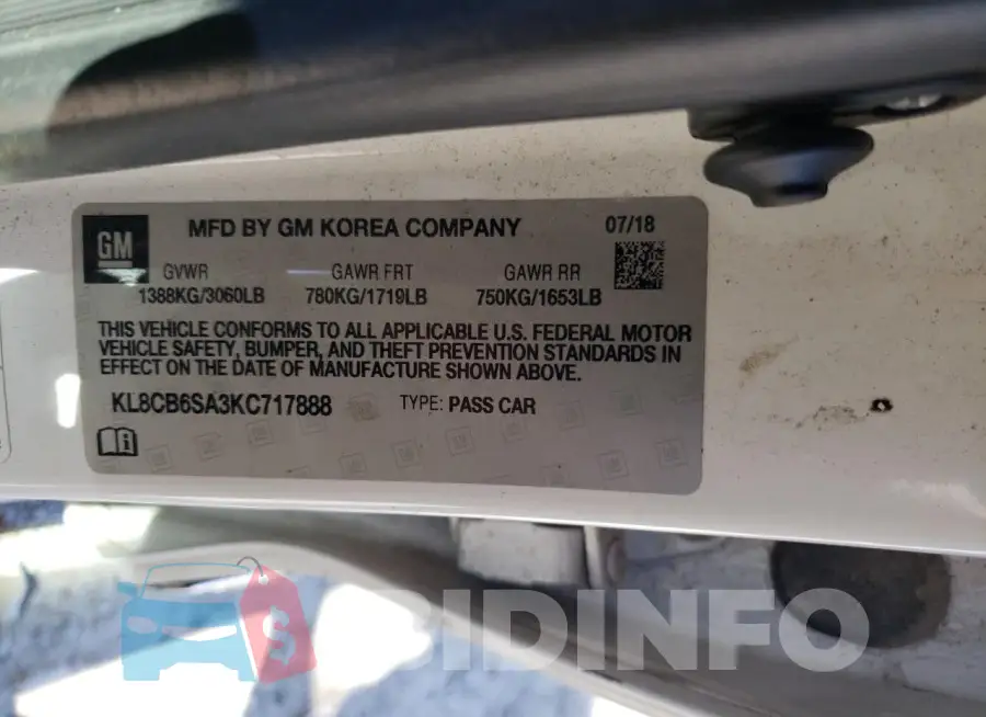 KL8CB6SA3KC717888 Photo# 12