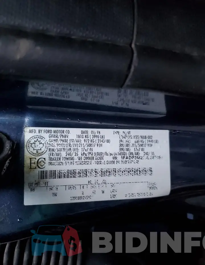 1FADP3M22JL247956 Photo# 12