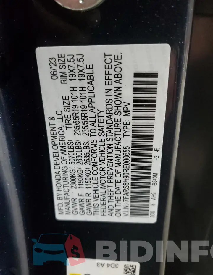 7FARS6H90RE000655 Photo# 13