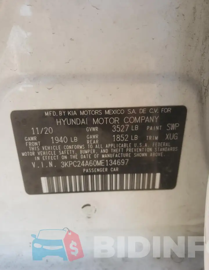 3KPC24A60ME134697 Photo# 12