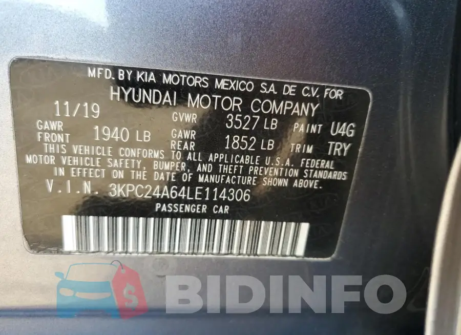 3KPC24A64LE114306 Photo# 12
