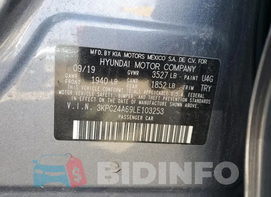 3KPC24A69LE103253 Photo# 12