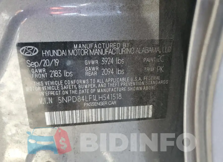 5NPD84LF1LH541518 Photo# 12