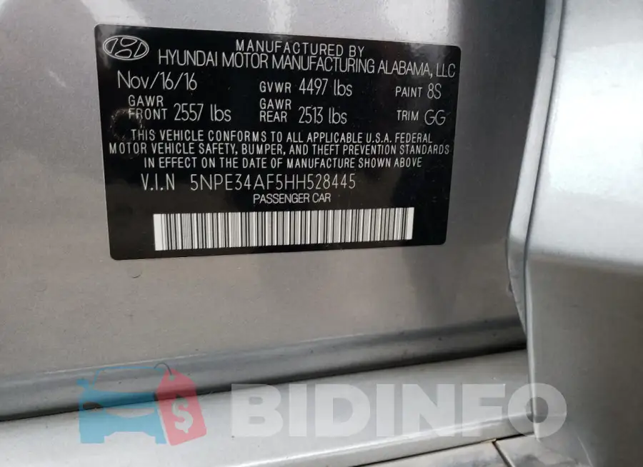5NPE34AF5HH528445 Photo# 12