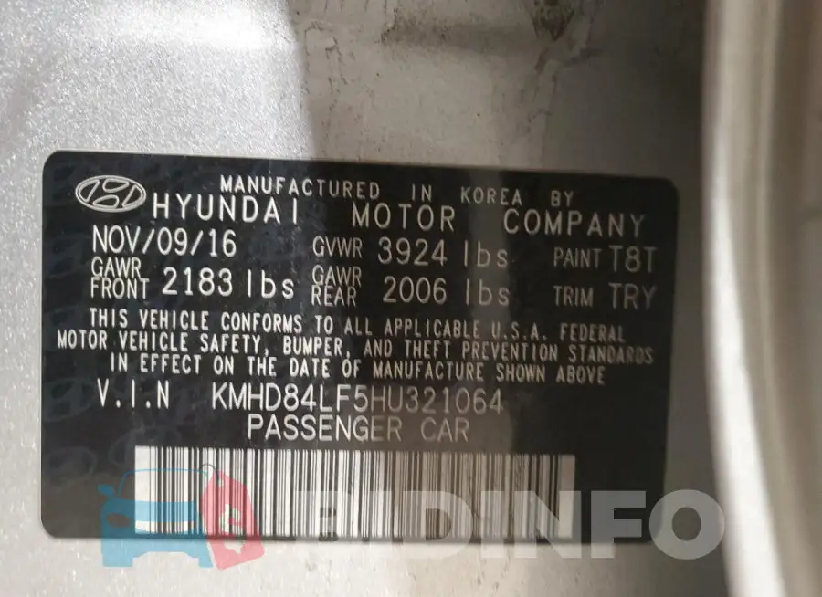 KMHD84LF5HU321064 Photo# 12