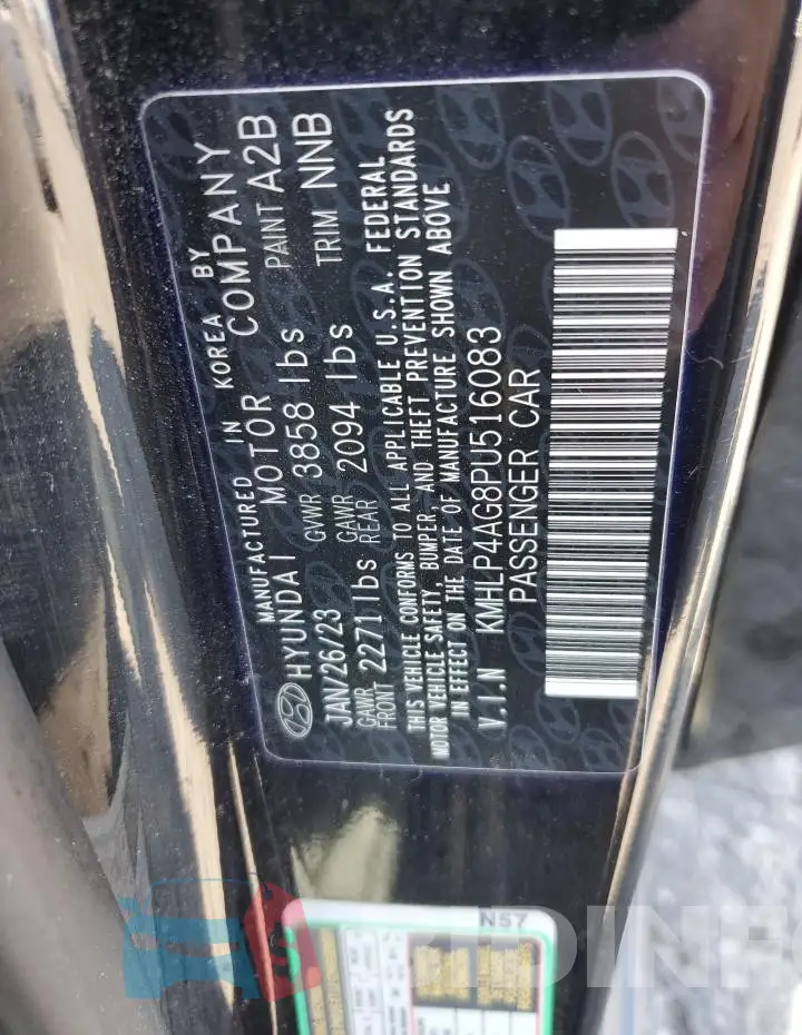 KMHLP4AG8PU516083 Photo# 12
