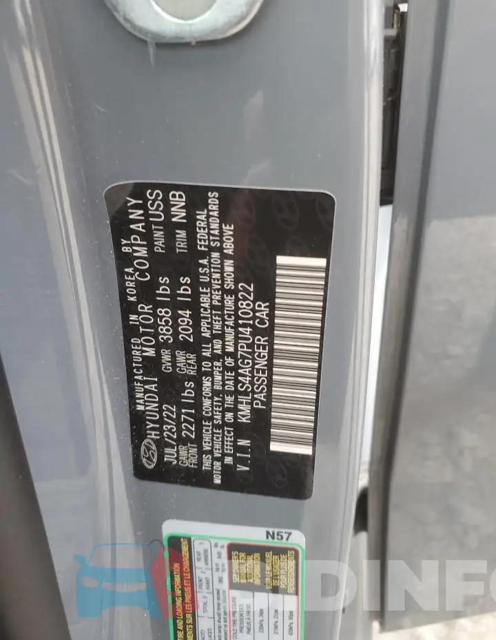 KMHLS4AG7PU410822 Photo# 13