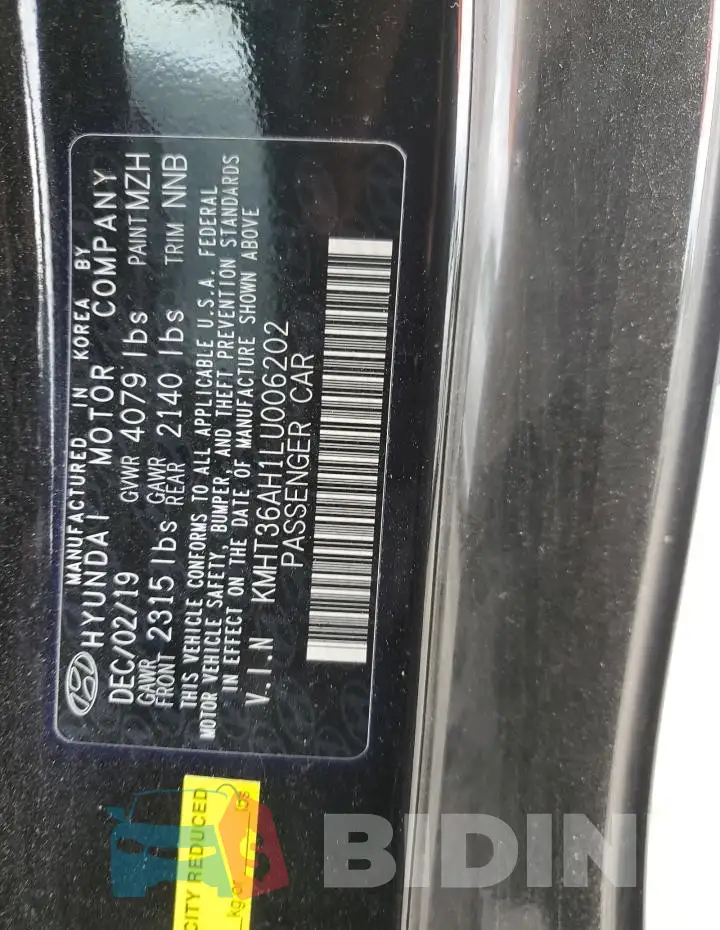 KMHT36AH1LU006202 Photo# 13