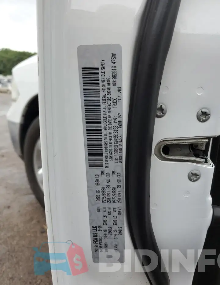 1C6RR6FG0KS516152 Photo# 12