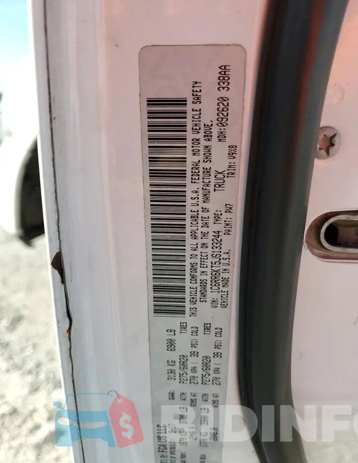 1C6RR6KT5JS133244 Photo# 13