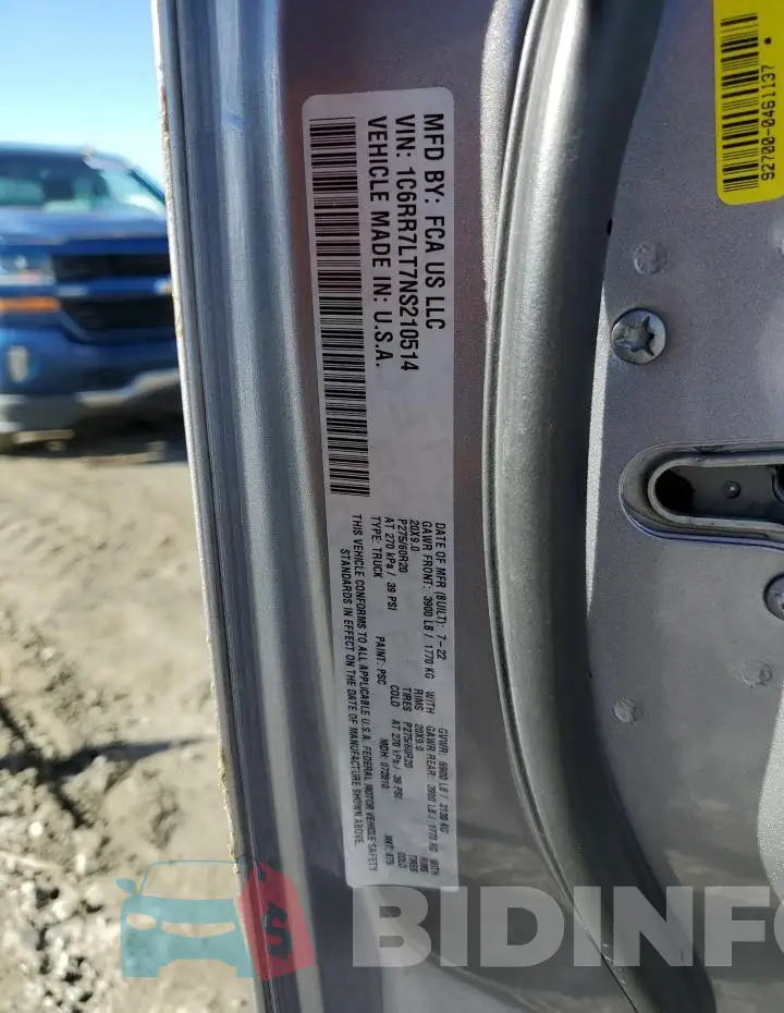 1C6RR7LT7NS210514 Photo# 13