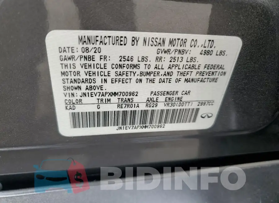 JN1EV7APXMM700962 Photo# 12